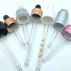 Amber Glass Bottles With Dropper - Image 3