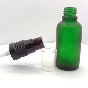 30ML Green Frosted Glass Dropper Bottle - Image 7