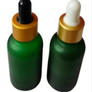 30ML Green Frosted Glass Dropper Bottle - Image 2