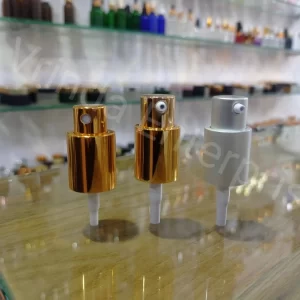18/415 Golden/Silver Matt Aluminum Lotion Pump/Spray - Image 3