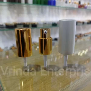 18/415 Golden/Silver Matt Aluminum Lotion Pump/Spray - Image 2