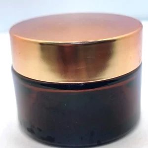100g Amber Frosted Jar - Image 2