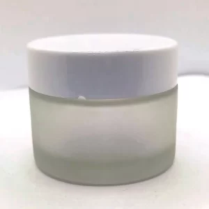 50g Clear Frosted Glass Jar - Image 3