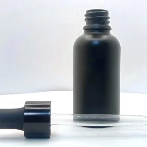 Black Glass Dropper Bottle - Image 3