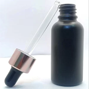 Black Glass Dropper Bottle - Image 4