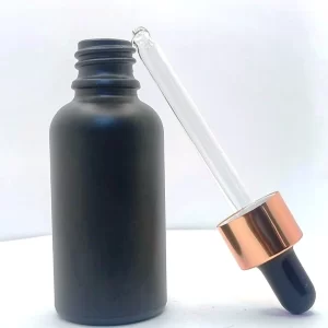 Black Glass Dropper Bottle - Image 5
