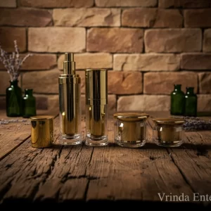 30/50Gm Double Wall Golden Jar - Image 3