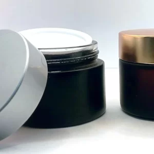 50g Black Matt Glass Jar - Image 5