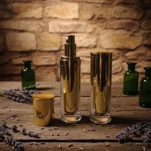 30/50ML Golden Lotion Pump Bottle Set - Image 2