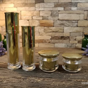 30/50ML Golden Lotion Pump Bottle Set - Image 3