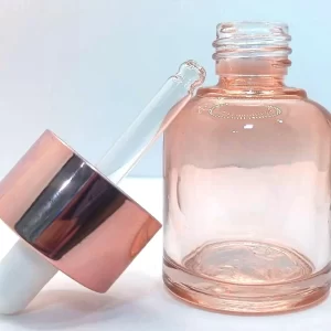 30ML Pink Coated Glass Dropper Bottle - Image 2