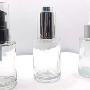 30ml Clear Flat Shoulder Bottle - Image 3