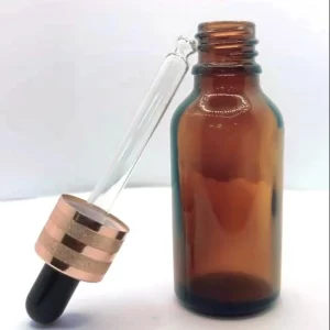 Amber Glass Bottles With Dropper - Image 4