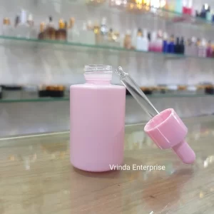 30ML Pink Coated Glass Dropper Bottle - Image 3