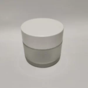 50GM Clear Frosted Glass Jar - Image 3
