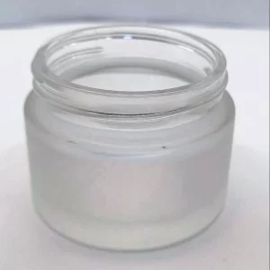 50GM Clear Frosted Glass Jar - Image 4