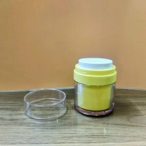 50Gm Yellow Airless White Airless Jar - Image 3