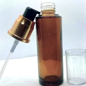 50ml. LGB. Amber Glass Bottle With Pump - Image 4