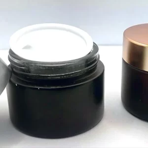 50Gm Black Matt Glass Jar - Image 5