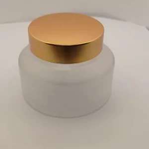 100gm Clear Frosted Slant Glass Jar - Image 6