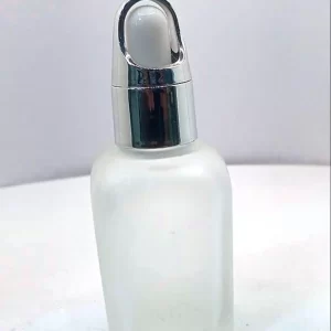 Clear Frosted Glass Dropper Bottle - Image 4