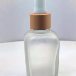 Clear Frosted Glass Dropper Bottle - Image 3