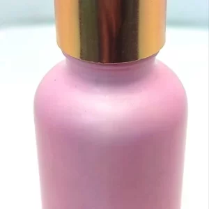 Dark Pink Glass Dropper Bottle - Image 5