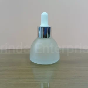 30ML JH Clear Frosted Glass Dropper Bottle - Image 4