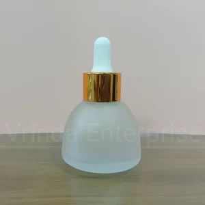 30ML JH Clear Frosted Glass Dropper Bottle - Image 5