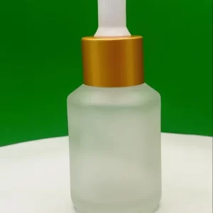 30ml Clear Frosted Slant Bottle With Dropper - Image 6